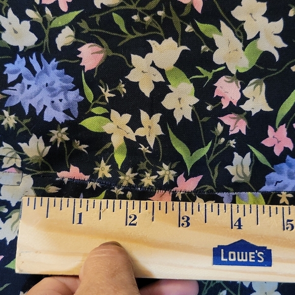 Vintage SAGE HARBOR Floral Polyester Skirt Petite Large - Picture 4 of 10